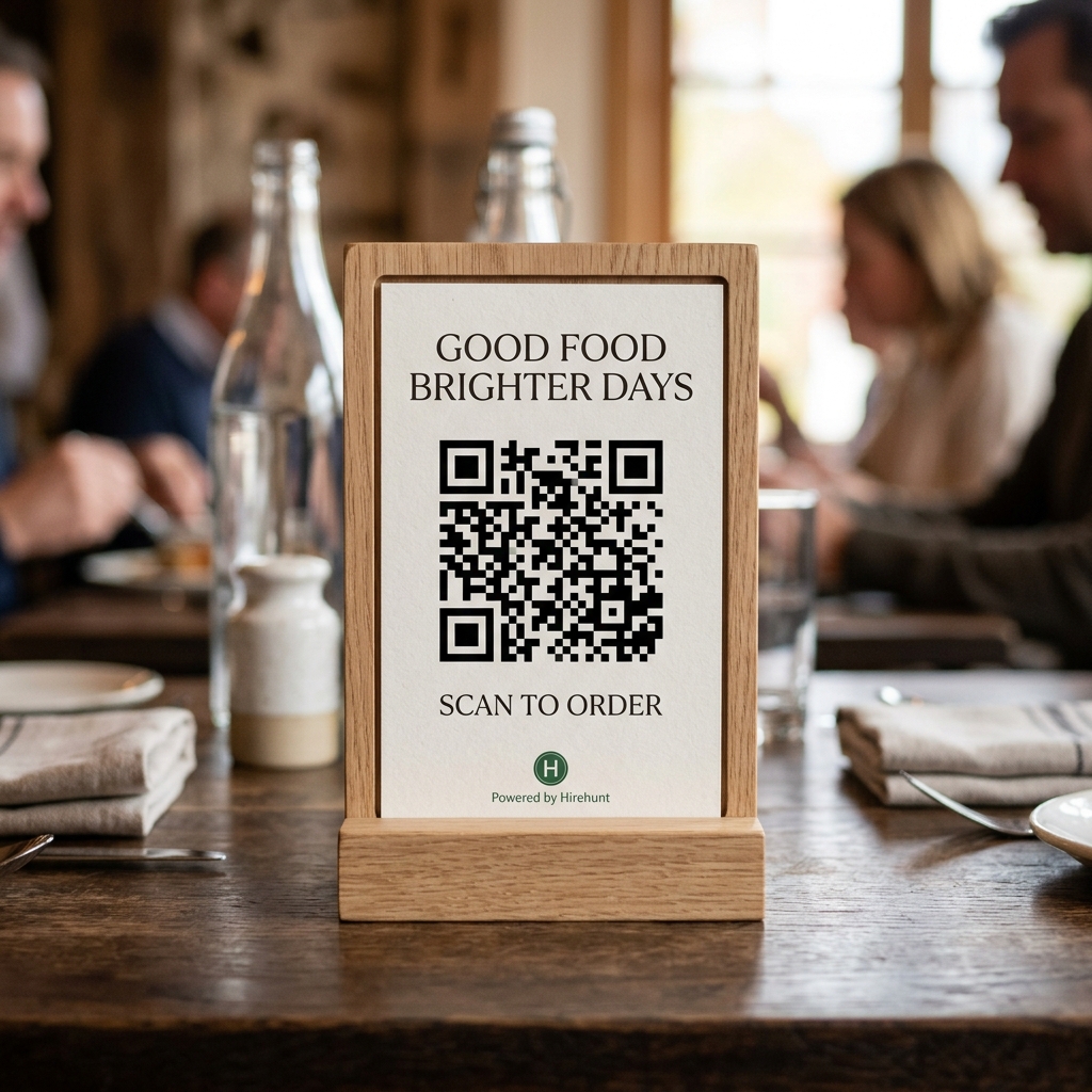 Centered QR Code Stand